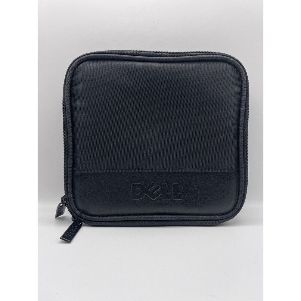Dell Black Padded Tech Accessory Case Small Travel Storage Pouch w/ Foam Insert
